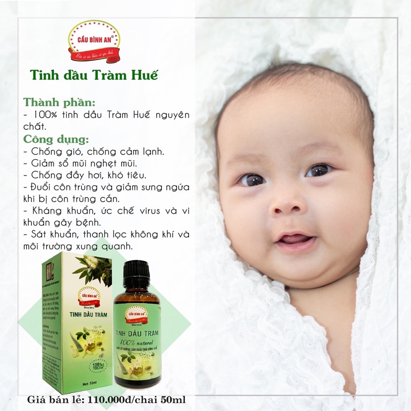 Tinh Dầu Tràm Cầu Bình An Chai Bé 50ml