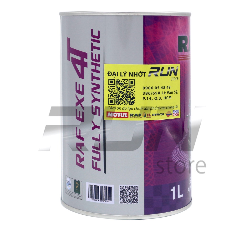 Nhớt Tổng Hợp RAFOIL 10W40 1000ml - Made In Dubai – Nhớt Dùng Cho Xe Số, Côn Tay