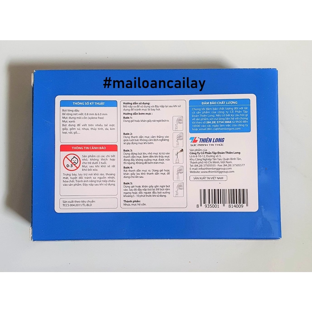 Bút lông dầu Thiên Long PM-04