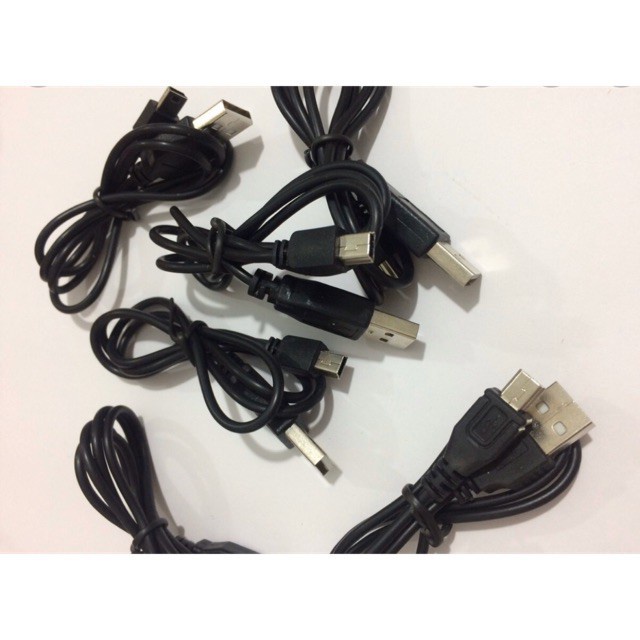 Dây sạc loa pháp thoại, đài niệm phật, máy MP3, GPS...  Đầu Đực Bằng Đồng USB Sang MINI