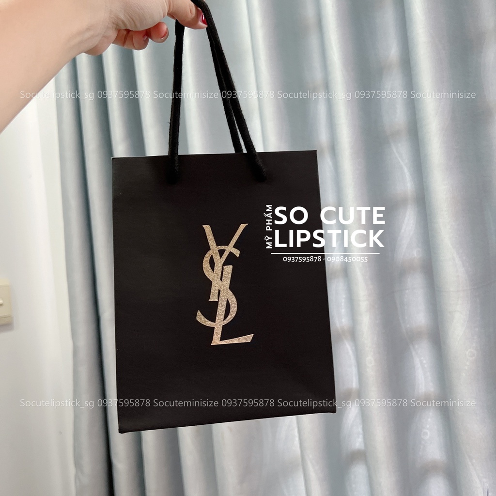 Túi Giấy Y S L Đen Size 20x16