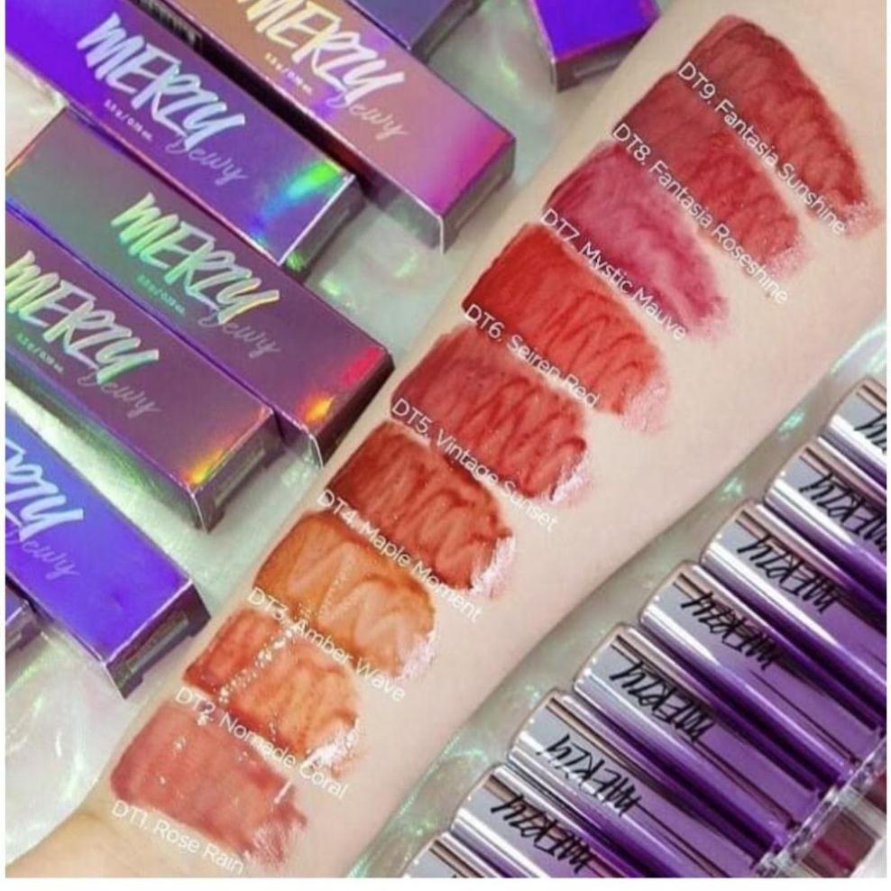 Son tint bóng siêu lì cho đôi môi căng mọng Merzy Aurora Dewy Tint 5.5g SHOPSONMOI