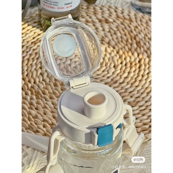 Bình nước DODGE có lõi lọc trà,có dây xách tiện lợi, khoá trống tràn  900ml