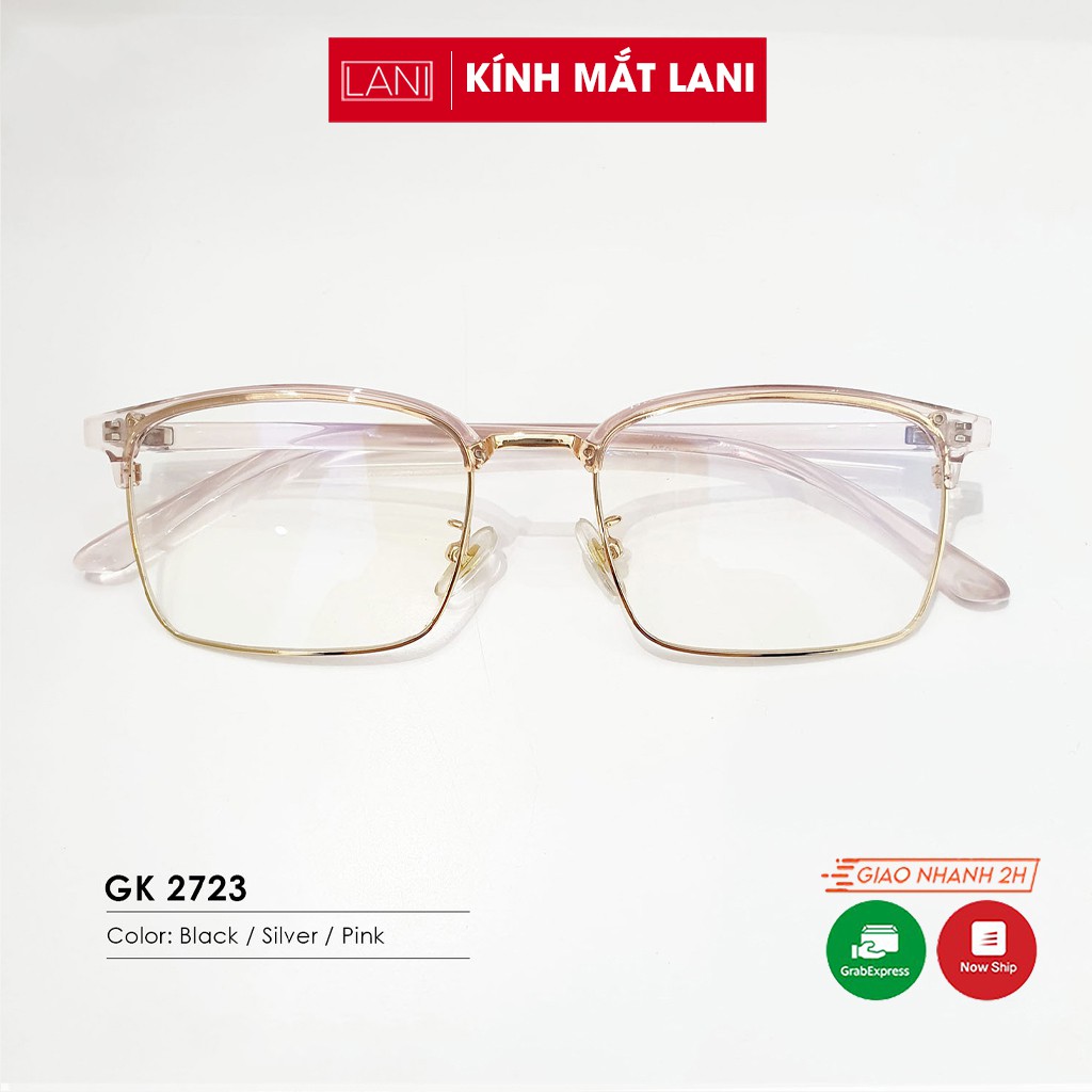 Gọng Kính Cận Vuông nam nữ Vintage nhựa dẻo phụ kiện thời trang Lani 770 - Lắp Mắt Cận Theo Yêu Cầu