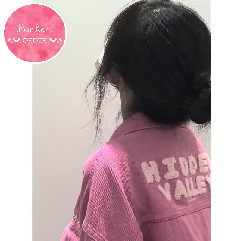 ÁO KHOÁC JEAN DENIM ULZZANG HỒNG CÁ TÍNH -