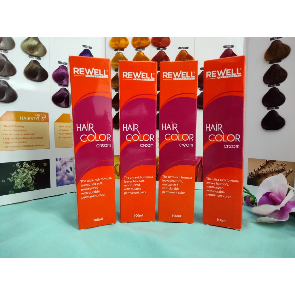 Kem nhuộm tóc chuyên nghiệp Rewell với hơn 59 mã màu thông dụng - Trường Thọ, TĐ