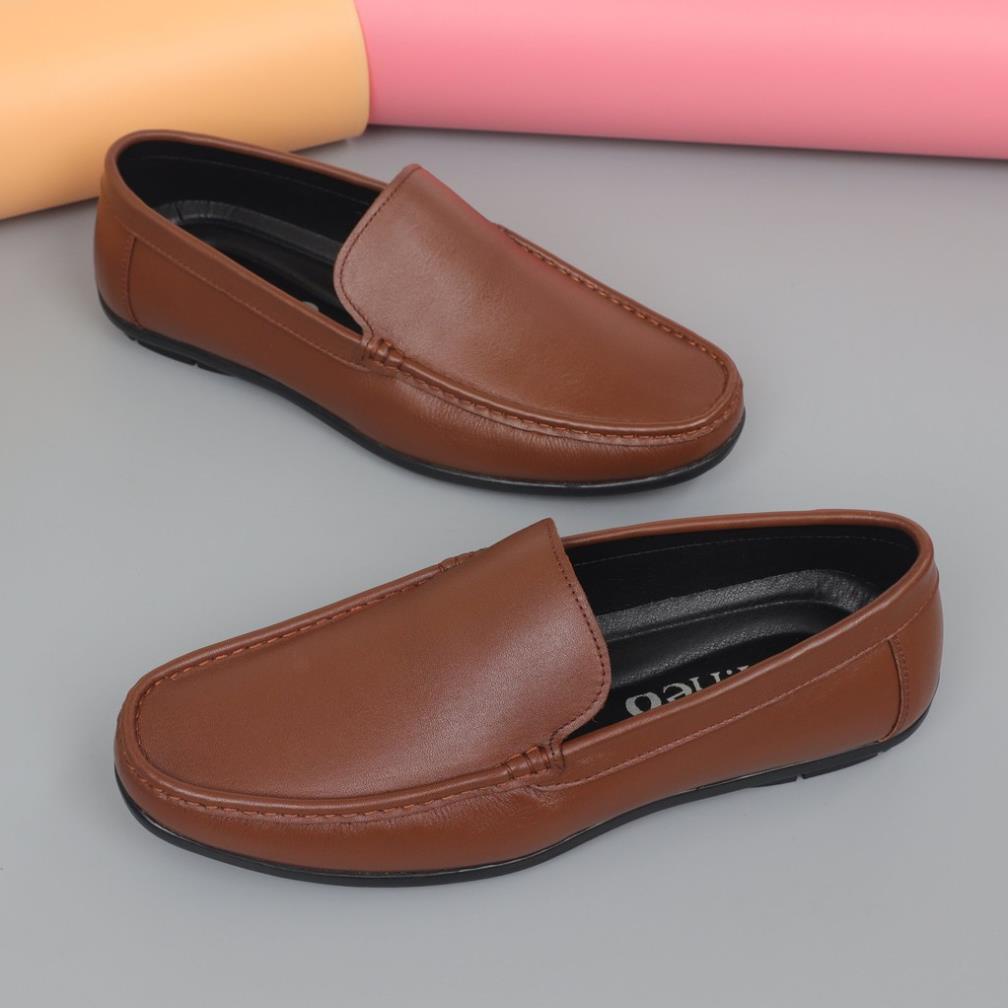sale 12-12 GIÀY LƯỜI, GIÀY MỌI NAM HT.NEO DA BÒ CAO CÂP, MỀM MẠI ÊM CHÂN 3988