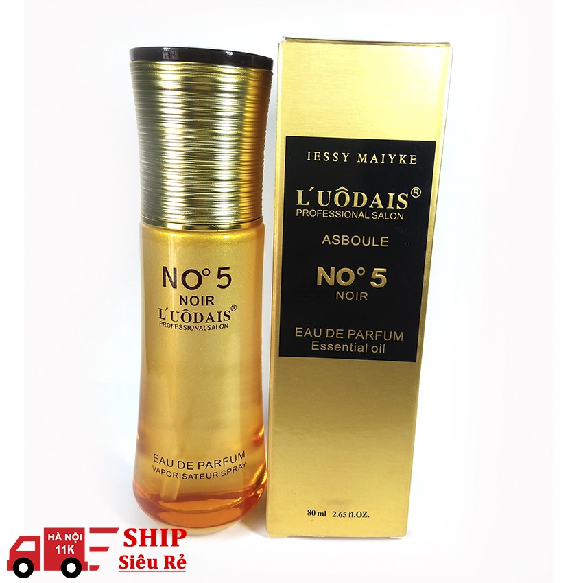 Tinh dầu hương nước hoa dưỡng tóc L'uôdais noir NO5 ASSBOULE chính hãng - ( vỏ vàng nắp xoắn ) 80ml