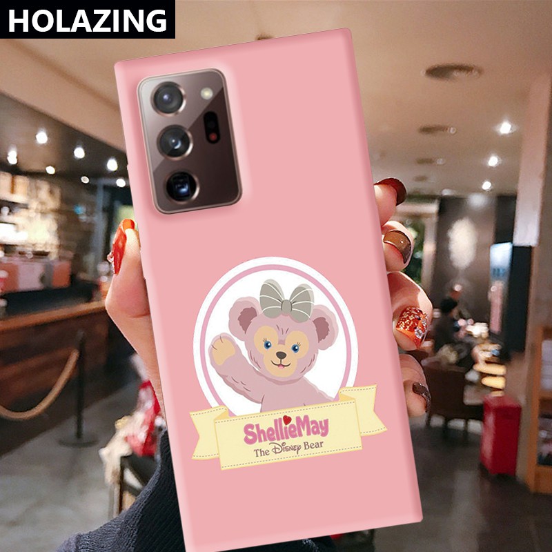 Samsung Galaxy A02S A21S A42 A31 A12 S8 Plus A7 2018 A750 iPhone 6S 6 Candy Color Phone Cases vỏ điện thoại Duffy Shelliemay Disney Bear Soft Silicone Cover