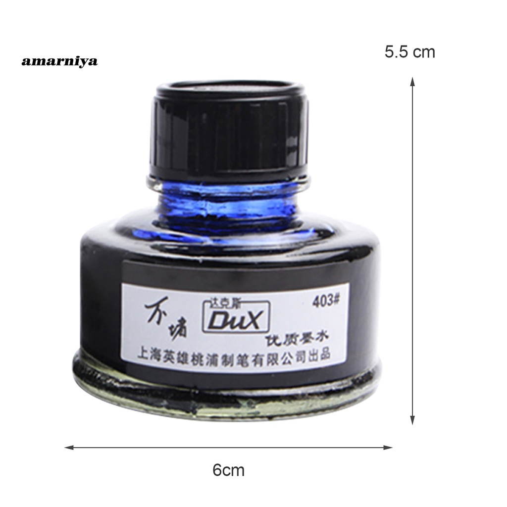 Lọ Đựng Bút Mực Bằng Kính Mịn 50ml Cho Học Sinh / Văn Phòng