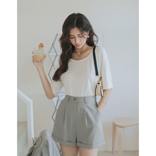 Áo thun lạnh cổ tròn basic nữ Air Space 2121821015