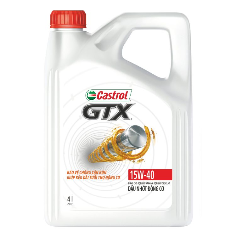 Dầu nhớt Castrol GTX 15W-40 20W-50 4L