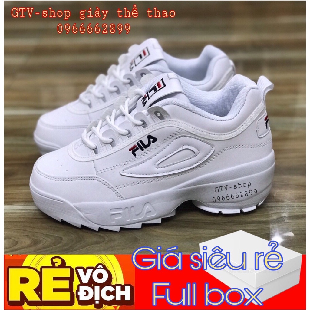 Tặng hộp và Lọ vệ sinh giày - Giày thể thao nam nữ sneaker FI𝐋A phiên bản sang trọng, size 36-43.   .