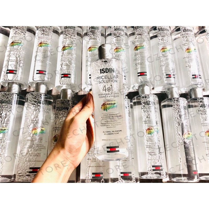 Nước tẩy trang isdin micellar solution 4in1 cho da nhạy cảm{Có video ảnh thật}