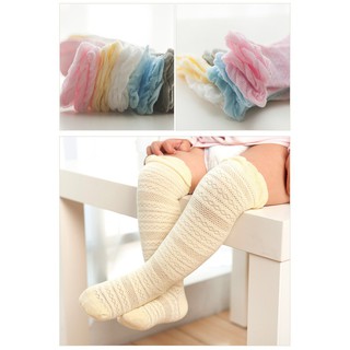 Tất lưới cao cổ cho bé, Vớ lưới qua đầu gối chân cho bé.
