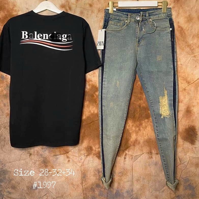 quần jean nam rách viền có size đại ạ