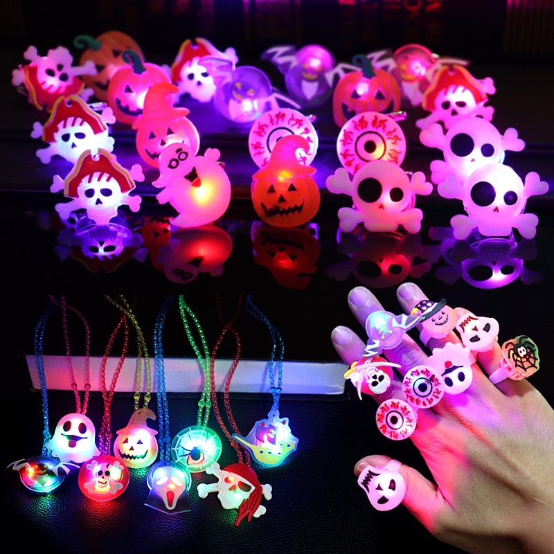 Nhẫn hallowen Noel phát sáng quà tặng cho trẻ em