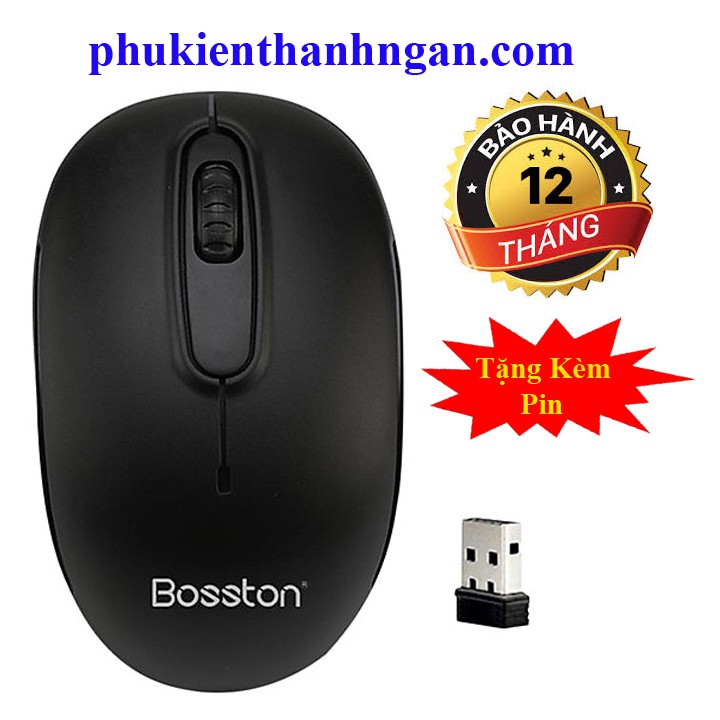 CHUỘT BOSSTON KHÔNG DÂY Q1 CAO CẤP - TẶNG KÈM PIN