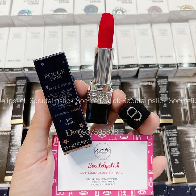 Son D.ior Rouge Velvet màu 558 Grace - 720 Icone Velvet - 840 Rayonnate Đỏ Gạch  (Limited)