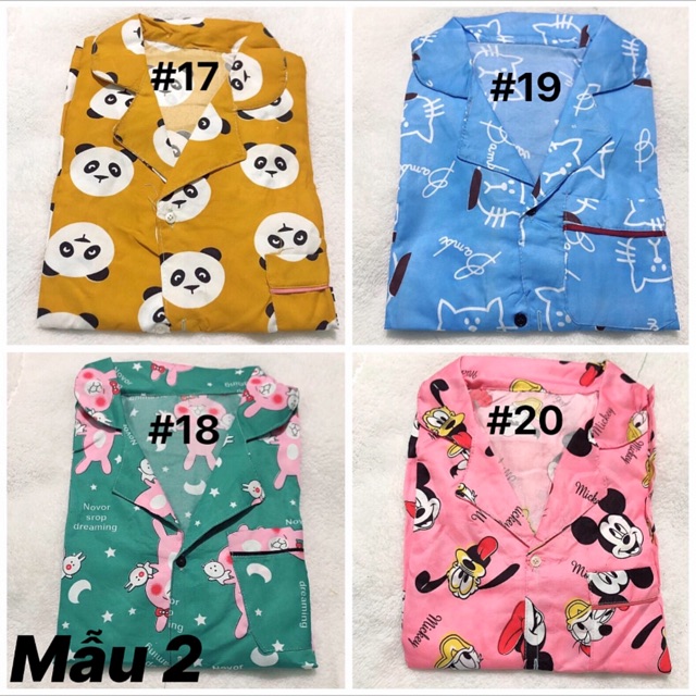 [XÃ KHO] Bộ pijama kate thái ngắn tay quần đùi (ảnh thật) | BigBuy360 - bigbuy360.vn