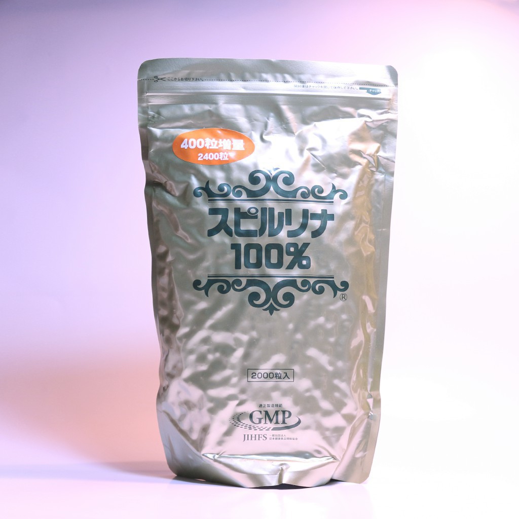 Tảo Spirulina Nhật Bản - Túi 2400 viên hang chuẩn nhật giá tốt