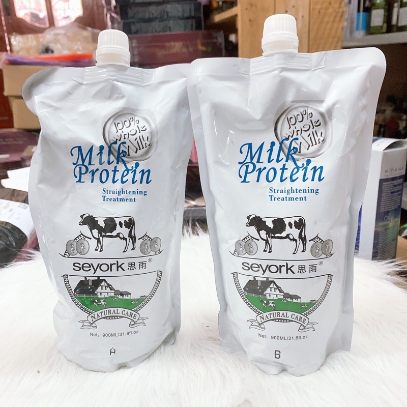 Cặp Duỗi Ép Tóc Phục Hồi Seyork Milk Protein phục hồi hư tổn tóc yếu