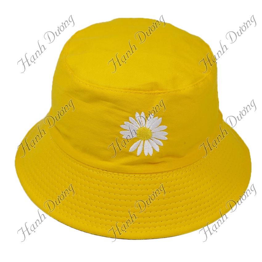 Mũ tai bèo vành nhỏ hoa cúc nón bucket 2 mặt HOA CÚC peaceminusone GDragon phù hợp cả nam và nữ