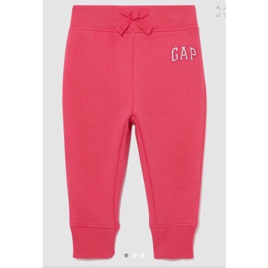 Quần nỉ jogger bé gái Baby Gap chất liệu nỉ bông siêu mịn dày dặn mặc thu đông