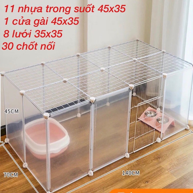 SỈ SLL - Tấm ghép chuồng quây cho thú cưng chó mèo (BÁN LẺ theo tấm) - CAM KẾT RẺ NHẤT