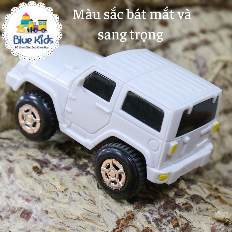 Ô TÔ Chạy Pin, Chạy Trên Đường Sắt - Chiều Dài 9cm, Chiều Rộng 4,5cm