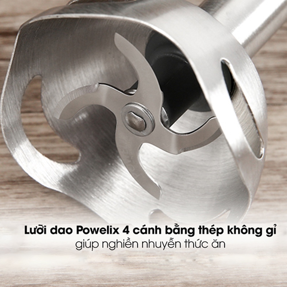 Máy Xay Sinh Tố Cầm Tay Thương Hiệu Pháp Tefal HB643138 - Trắng - 800W– Bảo Hành 24 Tháng