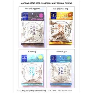 MẶT NẠ DƯỠNG GÓI 7 MIẾNG KOSE NHẬT BẢN (LÀM ĐẸP DA)
