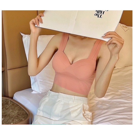 Hàng cao cấp - Áo bra su không gọng tank top siêu đẹp