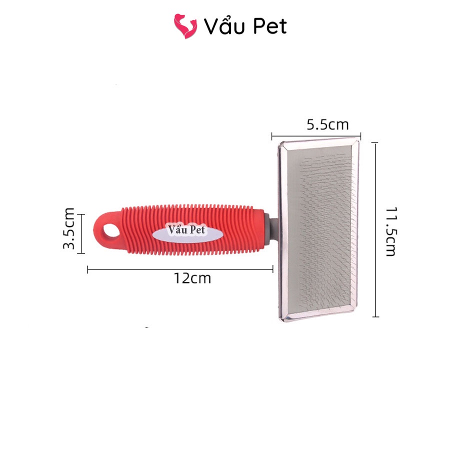 Lược Chải Lông Cao Cấp Gỡ Rối Đánh Bông Lấy Lông Rụng Chó Mèo Pet Grooming