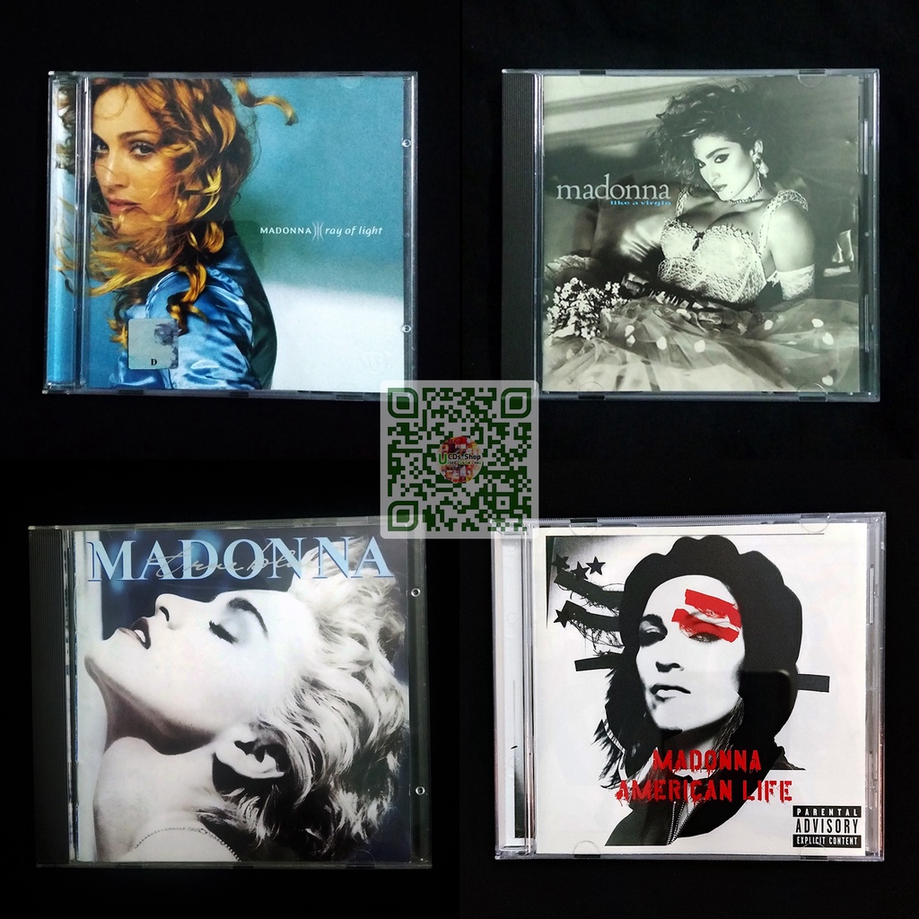 Bộ sưu tập albums của Madonna: Music - Celebration - Like A Virgin - True Blue - Ray Of Light - Erotica