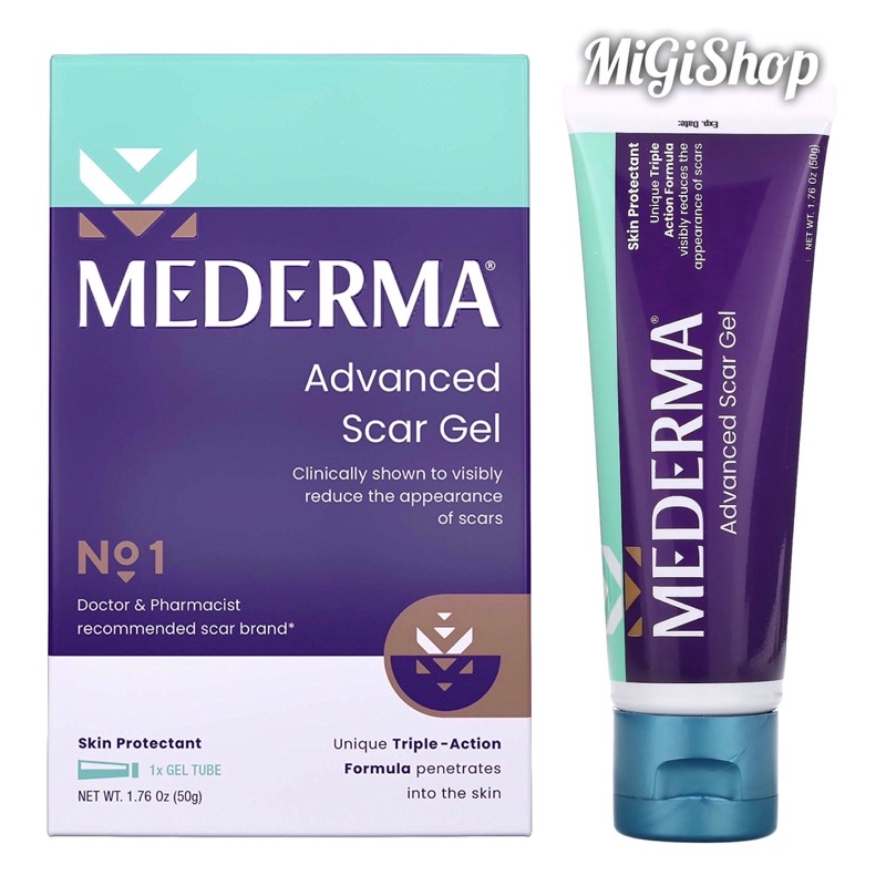 Gel Làm Mờ Sẹo Mederma Advanced Scar Gel Skin Protectant