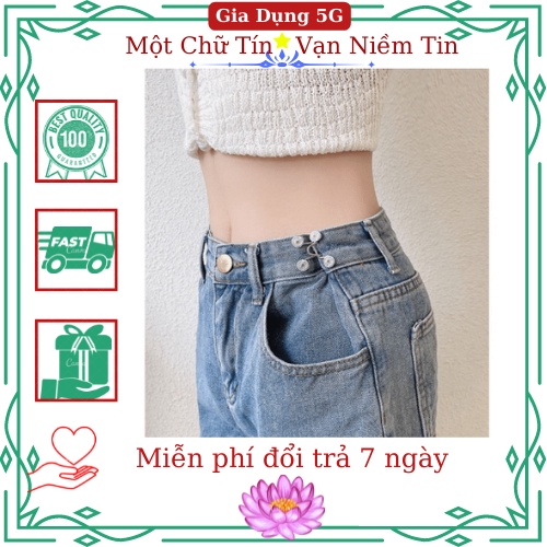 Móc cài, nút điều chỉnh lưng quần, cạp quần - Thu nhỏ quần bằng kim loại tiện lợi