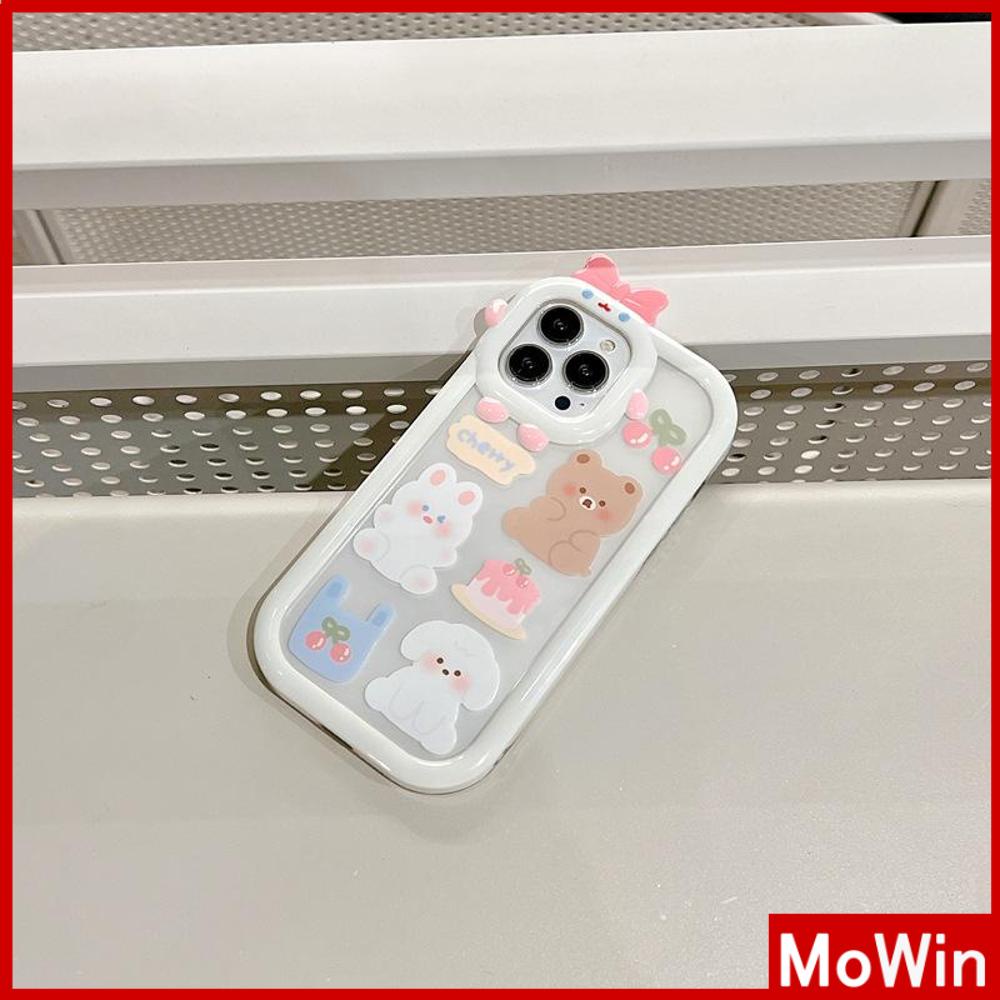 Ốp điện thoại silicon túi khí chống sốc in gấu thích hợp cho iPhone 11 Pro Max 13 Pro Max 12 Pro Max 7Plus xr XS Max