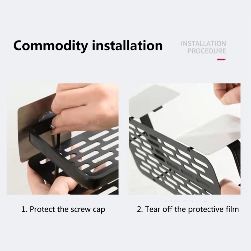 Khay Đựng Đồ Dùng Gắn Tường Đa Năng Tiện Dụng Cho Nhà Tắm