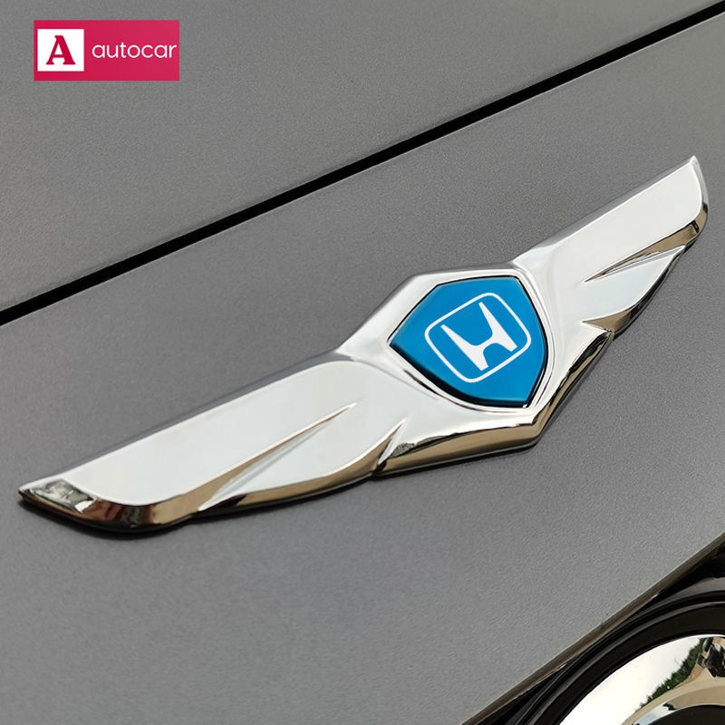 Logo Kim Loại Hình Đôi Cánh Trang Trí Mui Trước Xe Hơi Honda Civic XR-V Accord