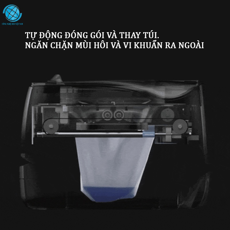 Bồn cầu thông minh Xiaomi Ukideer Wonder Whale Kids U1 dành cho trẻ em - tự động đóng gói sau khi vệ sinh.