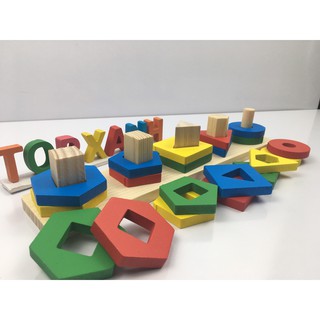 Bộ trụ 5 cọc thả hình gỗ