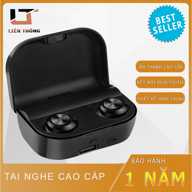 Tai Nghe Bluetooth Không Dây Kiêm Sạc Dự Phòng - Siêu Bass Wireless A6 Plus - Chống Nước Pin Khủng - Phiên Bản Nâng Cấp