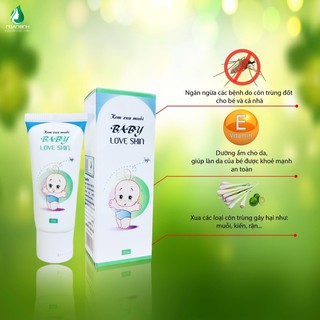 [Kem xua muỗi_baby love skin] tránh muỗi, giảm sưng tấy, giảm đỏ sau khi bị đốt...