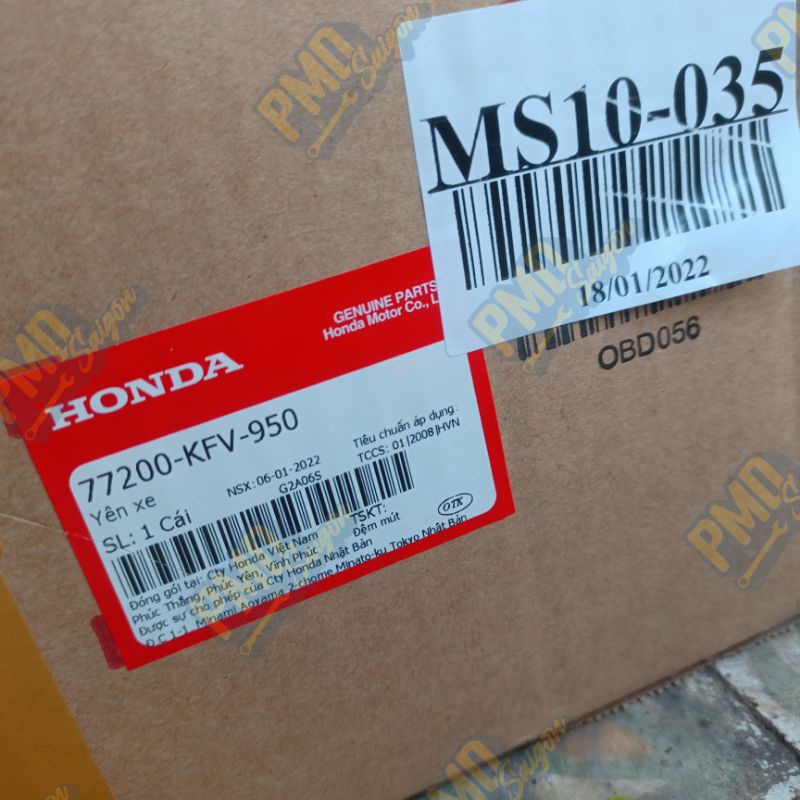 Yên xe super dream chính hãng Honda Việt Nam kèm khoá và pat yên