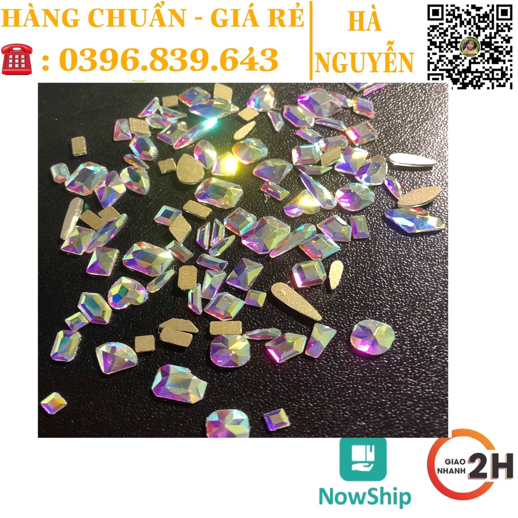 Đá Chân Bằng Mix Mẫu 100 Viên - Đá Khối Chân Bằng Siêu Sáng Siêu Bền - Đá viên