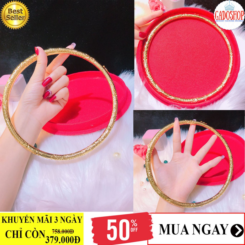 Vòng cổ cưới mạ vàng 18k chạm hoa văng tinh tế sang trọng Gadoshop - giúp cô dâu nổi bật trong lễ cưới