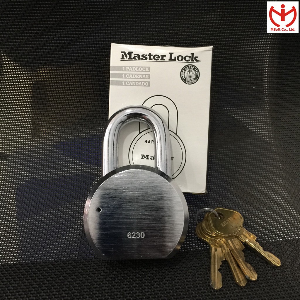 [Hỏa tốc HCM] Ổ khóa thép Master Lock 6230 rộng 64mm dòng ProSeries - MSOFT