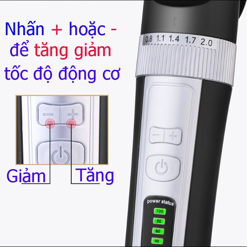 [Tặng Lược Tony Cao Cấp]Tông đơ cắt tóc pin sạc Chaoer - Tông đơ cao cấp tặng kèm pin dự phòng và đế sạc rất tiện dụng