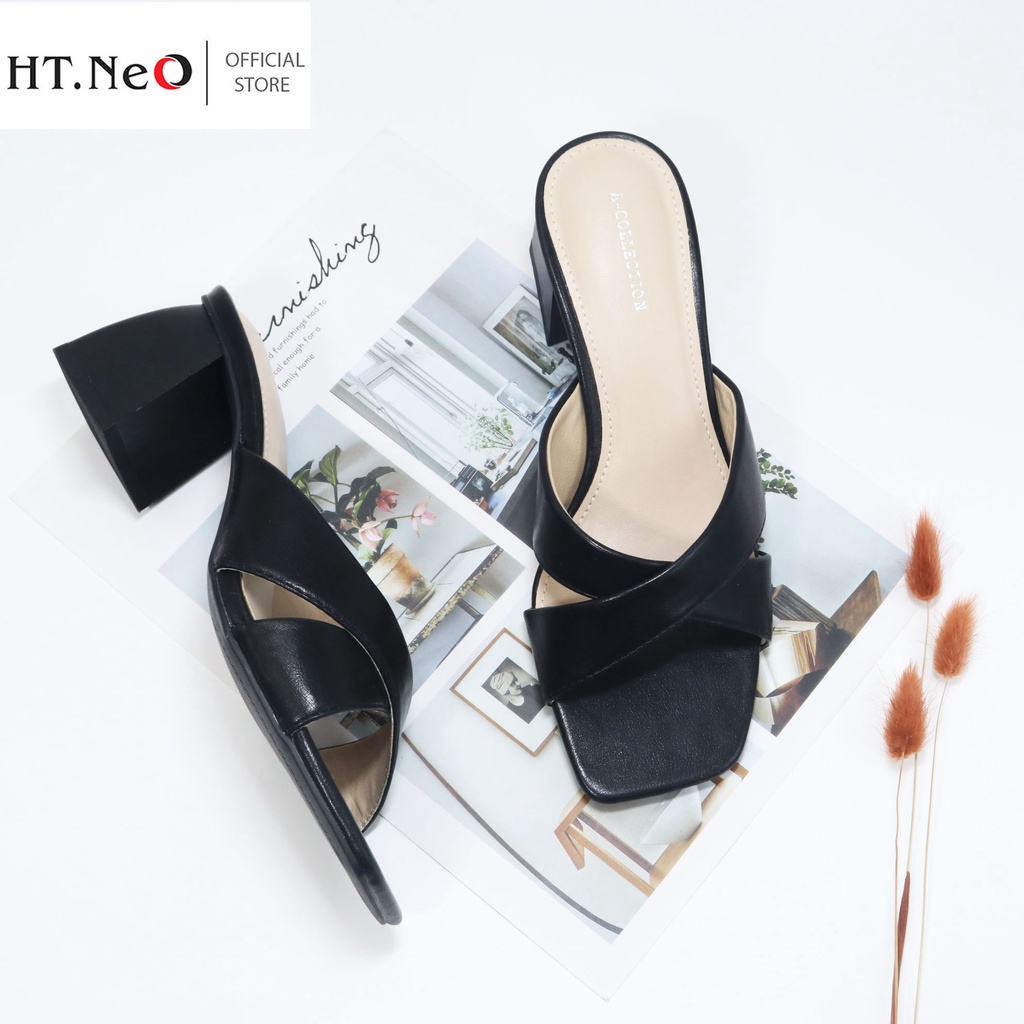 Guốc cao gót nữ HT.NEO da bò thật ,gót trụ cao 5cm giúp tôn dáng tăng chiều cao ,thiết kế sang trọng ,lịch sự GC01